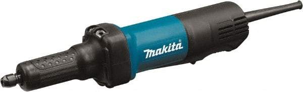 Makita - 1/4" Collet, 25,000 RPM, Inline Handle Electric Die Grinder - 120 Volts, 3.5 Amps, 8.2' Cord - Caliber Tooling