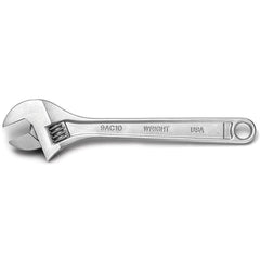 Wright Tool & Forge - Adjustable Wrenches; Wrench Type: Adjustable ; Wrench Size (Inch): 12.0000 ; Jaw Capacity (Inch): 1-1/2 ; Material: Steel ; Finish/Coating: Chrome ; Overall Length (Inch): 12 - Exact Industrial Supply