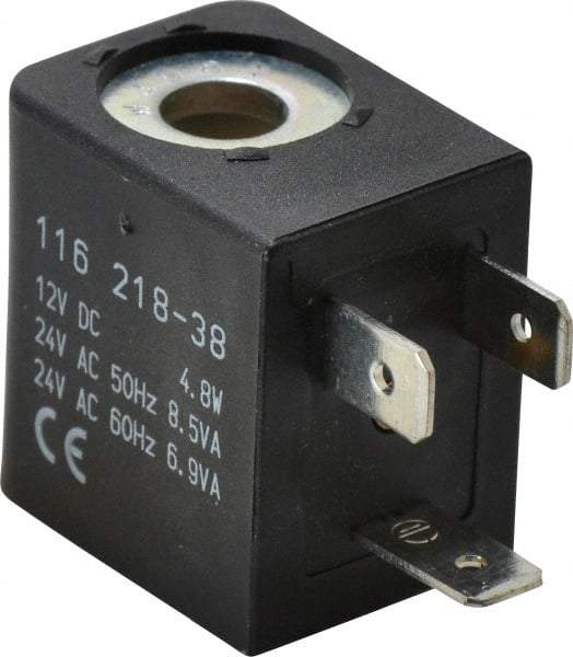 ARO/Ingersoll-Rand - 12 DC Volt, Din Connection Coil Lead Length, Class F, Solenoid Coil - 4.8 Watt, NEMA 4 Enclosure, Use with ARO Solenoid Valve - Caliber Tooling