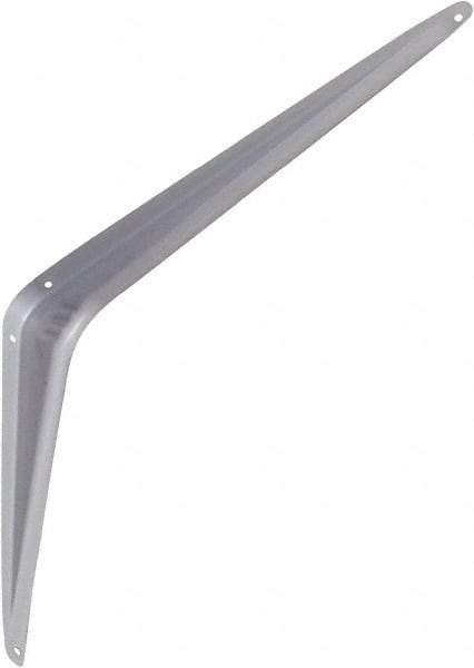 National Mfg. - 100 Lb Capacity, Gray Shelf Brackets - 12" Long x 14" High x 1.9" Wide - Caliber Tooling