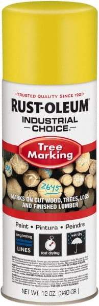 Rust-Oleum - 12 fl oz Yellow Marking Paint - 300' Coverage, Modified Alkyd Formula, >500 gL VOC - Caliber Tooling