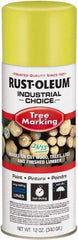 Rust-Oleum - 12 fl oz Fluorescent Yellow Marking Paint - 300' Coverage, Modified Alkyd Formula, >500 gL VOC - Caliber Tooling