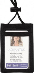 ADVANTUS - Cord Mounted Badge Holder - Black - Caliber Tooling