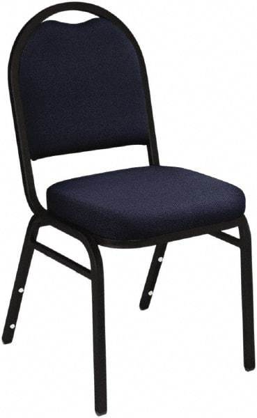 NPS - Fabric Blue Stacking Chair - Black Frame, 18" Wide x 20" Deep x 34" High - Caliber Tooling