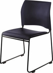 NPS - Vinyl Navy Stacking Chair - Black Frame, 20" Wide x 19-1/4" Deep x 30" High - Caliber Tooling