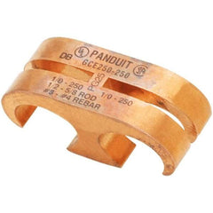 Panduit - 6 to 1/0 AWG Compatible Grounding Clamp - Copper Alloy, 0.9409" OAL - Caliber Tooling