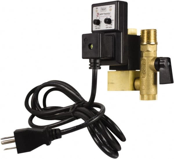 PRO-SOURCE - 1/2" Inlet, Electronic Condensate Drain Valve - 1/2" NPT Outlet, 1.5 to 300 psi - Caliber Tooling