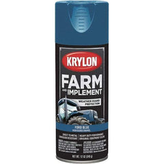 Krylon - Blue (Ford), 12 oz Net Fill, Gloss, Farm & Equipment Spray Paint - 12 oz Container, Use on Equipment - Caliber Tooling