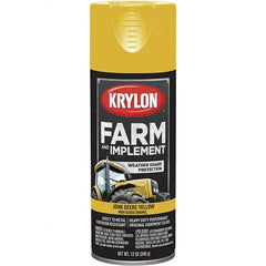 Krylon - Yellow (John Deere), 12 oz Net Fill, Gloss, Farm & Equipment Spray Paint - 12 oz Container, Use on Equipment - Caliber Tooling