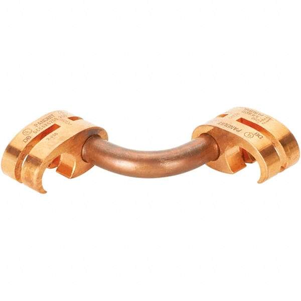 Panduit - 6 to 1/0 AWG Compatible Grounding Clamp - Copper Alloy, 1" OAL, IEEE STD 837-2002, UL 467 Listed, CSA 22.2 Certified - Caliber Tooling