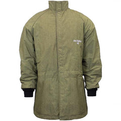 National Safety Apparel - Size S Olive Green Arc Flash & Flame Resistant/Retardant Coat - Exact Industrial Supply