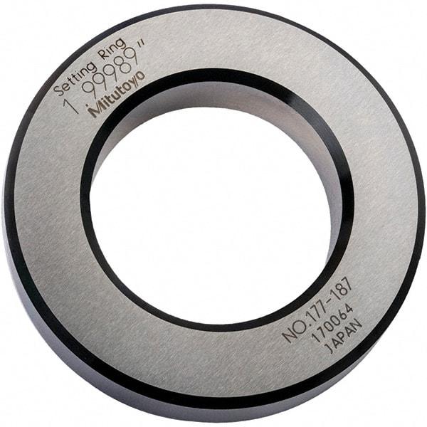 Mitutoyo - Setting Rings Inside Diameter (Decimal Inch): 2.0000 Outside Diameter (Decimal Inch): 3.3500 - Caliber Tooling