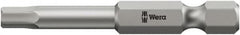 Wera - 1/4" Hex Bit - 1/4" Hex Drive, 3-1/2" OAL - Caliber Tooling