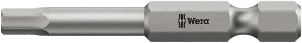 Wera - 2.5mm Hex Bit - 1/4" Hex Drive, 3-1/2" OAL - Caliber Tooling