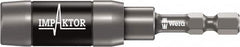 Wera - 1/4" Hex Bit Holder - 1/4" Hex Drive, 3" OAL - Caliber Tooling