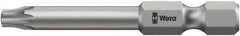 Wera - 1/4" Drive T27 Torx Plus Screwdriver Bit - 2" OAL, Tamper Resistant Bit - Caliber Tooling