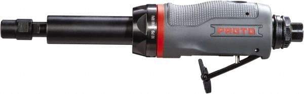 Proto - 1/4" Collet, Straight Handle, Straight Air Die Grinder - 23,000 RPM, Rear Exhaust, 4 CFM, 0.5 hp, 90 psi, 1/4" Inlet - Caliber Tooling