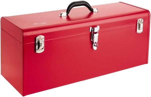 Kennedy - 1 Tray Tool Box - 24-1/8" Wide x 8-5/8" Deep x 9-3/4" High, Steel, Red - Caliber Tooling