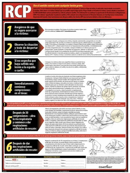 ComplyRight - Regulatory Compliance General Safety & Accident Prevention Training Kit - Spanish, 18" Wide x 24" High - Caliber Tooling