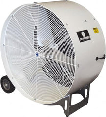 Schaefer Ventilation Equipment - 36" Blade, 1/2 hp, 11,700 CFM, Industrial Circulation Fan - Portable with Wheels, 1 Speed - Caliber Tooling