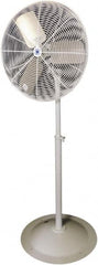 Schaefer Ventilation Equipment - 20" Blade, 1/4 hp, 3,400 & 4,100 CFM, Oscillating Industrial Circulation Fan - Pedestal, 2 Speed - Caliber Tooling