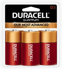 Duracell - Size D, Alkaline, 3 Pack, Standard Battery - 1.5 Volts, Button Tab Terminal, LR20, ANSI 13A Regulated - Caliber Tooling