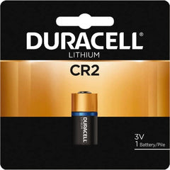 Duracell - Size CR2, Lithium, 1 Pack, Button & Coin Cell Battery - 3 Volts, Button Tab Terminal, CR17355, ANSI 5046LC Regulated - Caliber Tooling