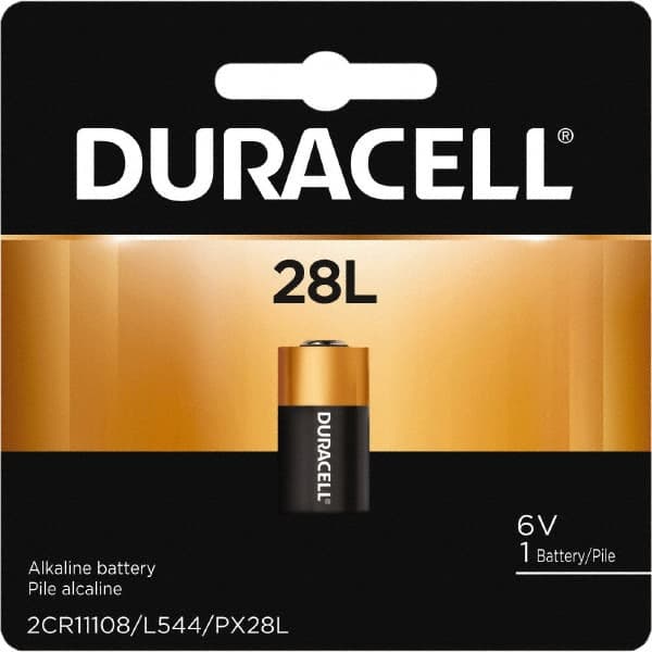 Duracell - Size 28L, Lithium, 1 Pack, Standard Battery - 6 Volts, Button Tab Terminal, 2CR11108, ANSI 1406LC Regulated - Caliber Tooling