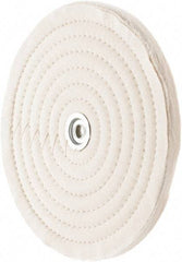 Value Collection - 10" Diam x 1/2" Thick Unmounted Buffing Wheel - 50 Ply, Polishing, 1" Arbor Hole, Medium Density - Caliber Tooling