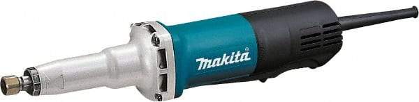 Makita - 1/4" Collet, 29,000 RPM, Inline Handle Electric Die Grinder - 120 Volts, 6.6 Amps, 8.2' Cord - Caliber Tooling