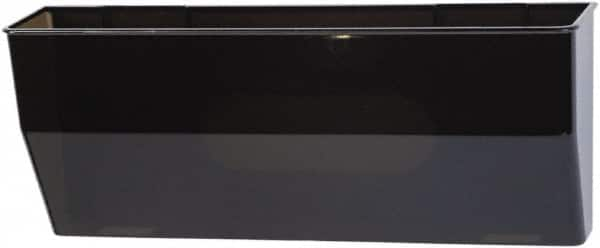 Deflect-o - 15" Wide x 6-3/8" High x 3" Deep Plastic Wall File - 1 Compartment, Smoke - Caliber Tooling