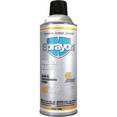 Sprayon - 12 Ounce Aerosol Can, Clear, General Purpose Mold Release - Silicone Composition - Caliber Tooling