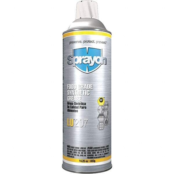 Sprayon - 20 oz Aerosol Synthetic General Purpose Grease - Amber, Food Grade, 325°F Max Temp, NLGIG 2, - Caliber Tooling