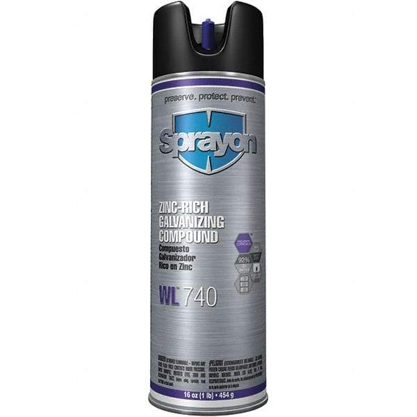 Sprayon - 14 oz Zinc Cold Galvanizing Compound - Comes in Aerosol - Caliber Tooling