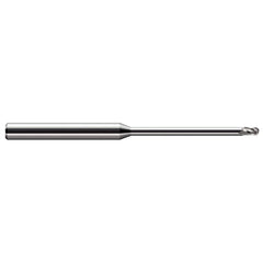 Harvey Tool - 1/32" Diam, 0.046" LOC, 3 Flute Solid Carbide Ball End Mill