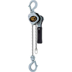 Harrington Hoist - 500 Lb Capacity, 5' Lift Height, Chain Mini Lever Manual Hoist - Caliber Tooling