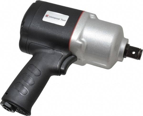 Universal Tool - 3/4" Drive, 6,000 RPM, 1,200 Ft/Lb Torque Impact Wrench/Ratchet - Pistol Grip Handle, 1,000 IPM, 10 CFM, 90 psi, 3/8" NPT Inlet - Caliber Tooling