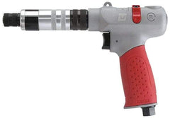 Universal Tool - 1/4" Bit Holder, 1,700 RPM, Pistol Grip Handle Air Screwdriver - 5 to 30 In/Lb Torque, 4 CFM - Caliber Tooling