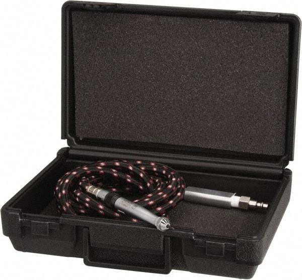 Universal Tool - 13,500 BPM, 90 psi, 3/16 NPT Inlet, Air Engraving Pen Kit - 48" Long Hose, 6.2 bar Air Pressure, Includes Air Hose and Filter Connection; Flat; Round and Chisel Blanks; Stylus Kit - Caliber Tooling