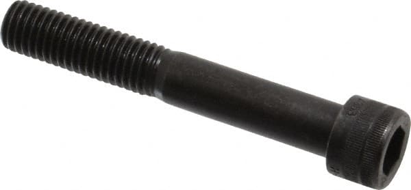 Holo-Krome - M12x1.75 Metric Coarse Hex Socket Drive, Socket Cap Screw - Grade 12.9 Alloy Steel, Black Oxide Finish, Partially Threaded, 75mm Length Under Head - Caliber Tooling