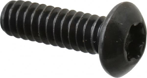 Camcar - #10-24 UNC Torx Plus Drive, Button Screw - Alloy Steel, Black Oxide Finish, Fully Threaded, 5/8" Length Under Head - Caliber Tooling