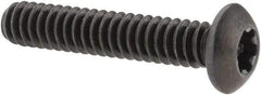 Camcar - #10-24 UNC Torx Plus Drive, Button Screw - Alloy Steel, Black Oxide Finish, Fully Threaded, 1" Length Under Head - Caliber Tooling