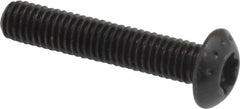 Camcar - #10-32 UNF Torx Plus Drive, Button Screw - Alloy Steel, Black Oxide Finish, Fully Threaded, 1" Length Under Head - Caliber Tooling