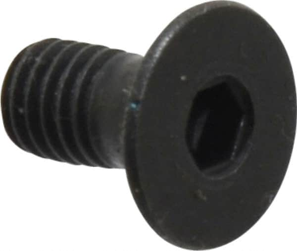 Holo-Krome - M5x0.80 Metric Coarse Hex Socket Drive, 90° Flat Screw - Grade 12.9 Alloy Steel, Black Oxide Finish, Fully Threaded, 10mm OAL - Caliber Tooling