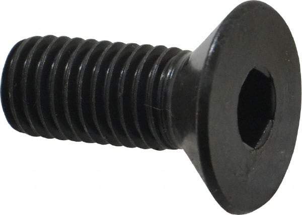 Holo-Krome - M12x1.75 Metric Coarse Hex Socket Drive, 90° Flat Screw - Grade 12.9 Alloy Steel, Black Oxide Finish, Fully Threaded, 30mm OAL - Caliber Tooling