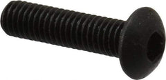 Holo-Krome - M3x0.50 Metric Coarse Hex Socket Drive, Button Screw - Grade 12.9 Alloy Steel, Black Oxide Finish, Fully Threaded, 12mm Length Under Head - Caliber Tooling