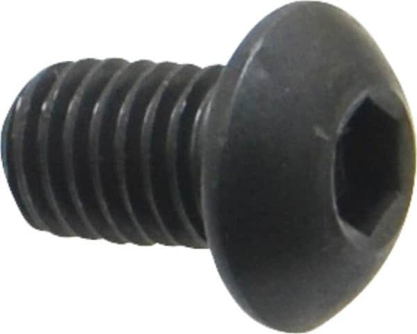 Holo-Krome - M8x1.25 Metric Coarse Hex Socket Drive, Button Screw - Grade 12.9 Alloy Steel, Black Oxide Finish, Fully Threaded, 12mm Length Under Head - Caliber Tooling