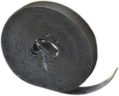 VELCRO Brand - 1" Wide x 10 Yd Long Adhesive Backed Hook & Loop Roll - Continuous Roll, Black - Caliber Tooling