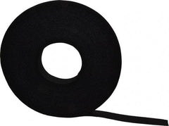 VELCRO Brand - 1" Wide x 25 Yd Long Self Fastening Tie/Strap Hook & Loop Roll - Continuous Roll, Black - Caliber Tooling