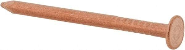 Made in USA - 3D, 14 Gauge, 1-1/4" OAL Common Nails - Smooth Shank, Copper - Caliber Tooling